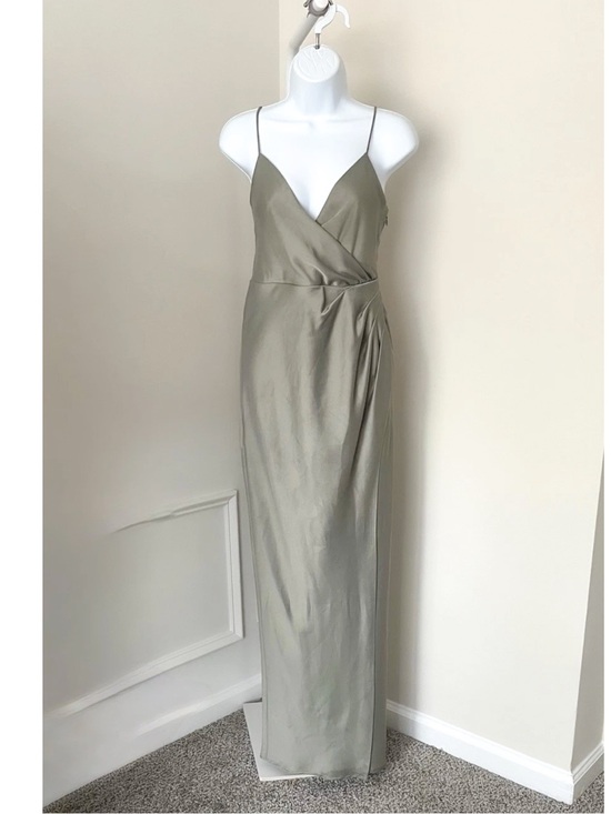BHLDN Dresses & Skirts - BHLDN ANTHROPOLOGIE Satin Fluid Charmeuse Cocktail Dress Gown Dress Women’s 6